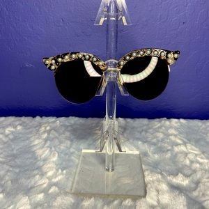 Gold and pearl sunglasses